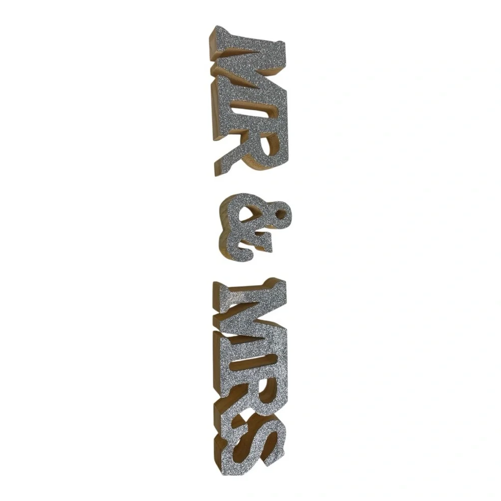 Silver and Gold MR & MRS Party Banner Sets